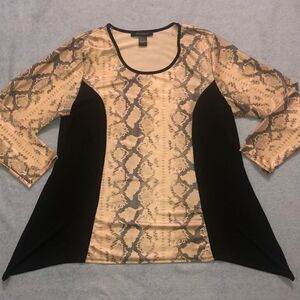 Ashley Stewart Women’s Snakeskin Print Blouse